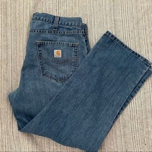 Carhartt relaxed fit men’s blue jeans 38x30